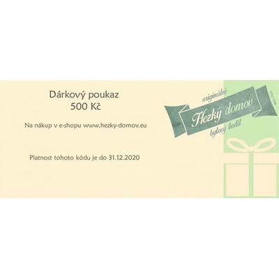 Dárkový e-poukaz 500 Kč