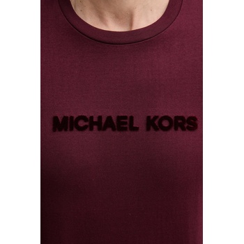 Michael Kors Памучна тениска Michael Kors в бордо с апликация CF552PK1V2 (CF552PK1V2)