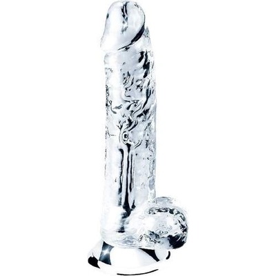 Lovetoy Лепяща се пенис отливка дилдо "flawless clear balled" 18 см