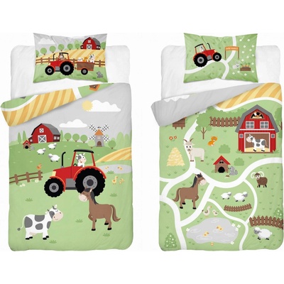Detexpol Bambusové obliečky Farma red Bambus100 cm x 13540 x 60 cm
