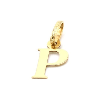 B&B Goldinvestic Zlatý přvěsek písmeno P N5050