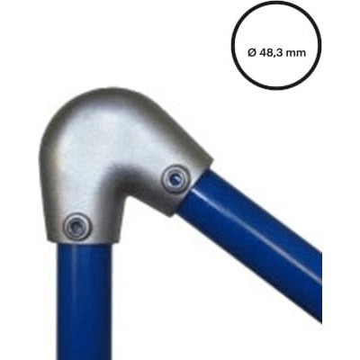 Konstrukční fitinka, spojka ocelových trubek pr. 48,3 mm – variabilní úhlová spojka 40-70°, 123-D48