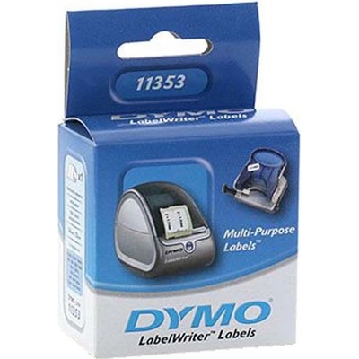 Papírové štítky Dymo 25mm x 13mm, bílé, multifunkční, 1000 ks, 11353, S0722530
