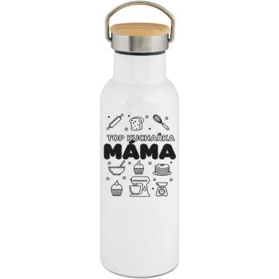 123TRIKO termoska Top kuchařka máma, černý potisk 500 ml narozeniny