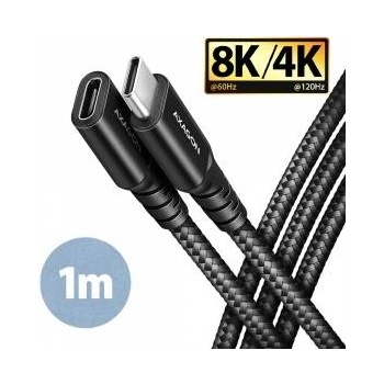 AXAGON USB-C USB Cable - USB-C 1 m Black (BUCM32-CF10AB)