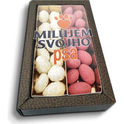 Sablio Mandle v čokoláde Milujem svojho psa 2 x 80 g