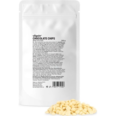 Vilgain Chocolate chunks bielá čokoláda 250 g