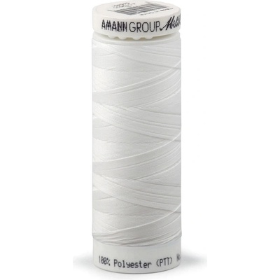 Prima-obchod Polyesterové elastické nitě Seraflex Mettler návin 130 m, barva 1000 Off White