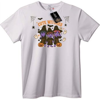 NOONEBRAND Тениска Сладки Halloween Вещици - 7XL, White
