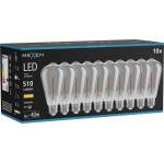 Mexen Vintis 10x крушка с нажежаема жичка спирала LED E27, ST64, 6W, Топла - 2700K, 510 lm, (L162-E27-0627-70x10)