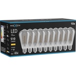 Mexen Vintis 10x крушка с нажежаема жичка спирала LED E27, ST64, 6W, Топла - 2700K, 510 lm, (L162-E27-0627-70x10)