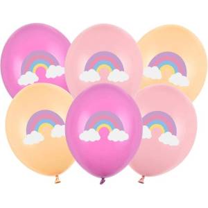 Party Deco Комплект Латексови Балони - Дъга (1 Пакет / 6 Бр. ) (sb14p-339-000-6)