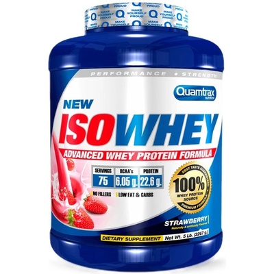Quamtrax Iso Whey | 100% Whey Protein Isolate [2270 грама] Ягода