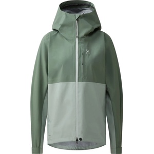 Haglöfs Дамско водоустойчиво яке Haglöfs Women's Front Proof II Jacket Waterproof jacket - Chlorophyll Green / Dew Green - размер XS (102-4639-0411)