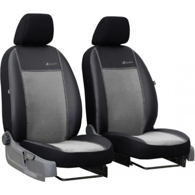 Autopoťah Pok-ter Exclusive Alcantara 1+1 predné Alcantara-koža slabo sivo-čierne