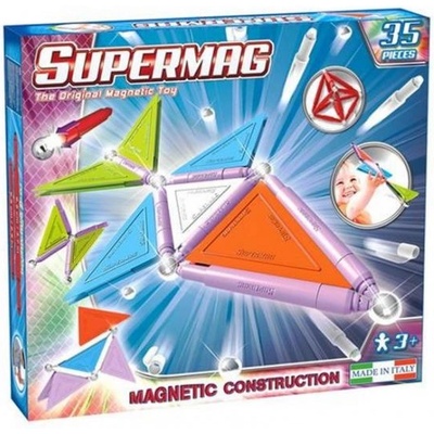 Supermag магнитен строителен комплект Tags trendy 35бр