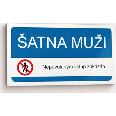 Traiva s.r.o Šatna muži Verze: Samolepka 190 x 90 mm tl. 0.1 mm - Kód: 03388