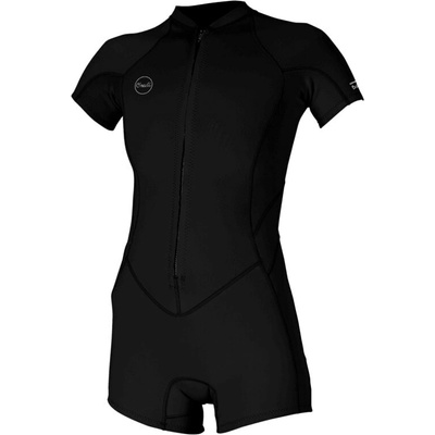 O'Neill Wms Bahia 2/1 Front Zip S/S Spring tempered steel/surf abstract