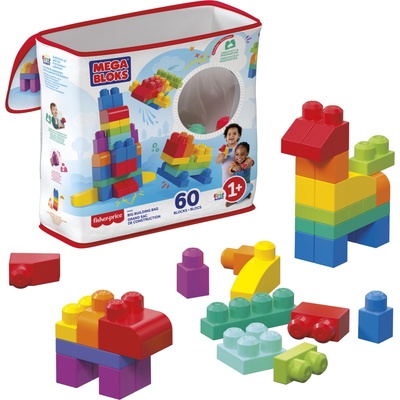 Mega Bloks Kostky v plastovém pytli růžová 60 ks – Hledejceny.cz