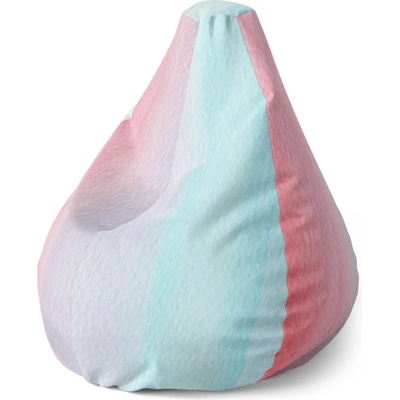Sablio Sedací vak Pear Cukrová vata 70 x 95 x 15 cm