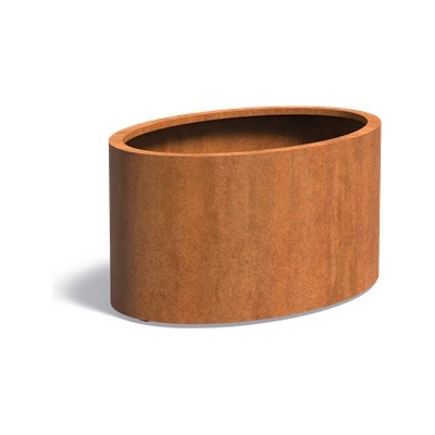 Ella Doris Norman Kvetináč 120x80x60cm oranžovo hnedý corten
