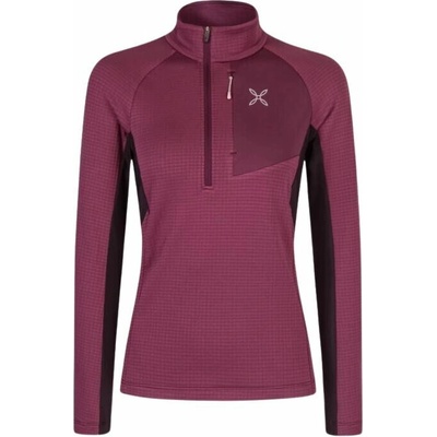 Montura mikina Stretch Color 3 Zip Maglia Woman vinaccia/light rose