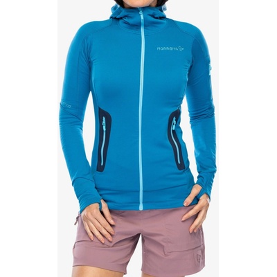 Norrona Falketind Power Grid Hood mykonos blue