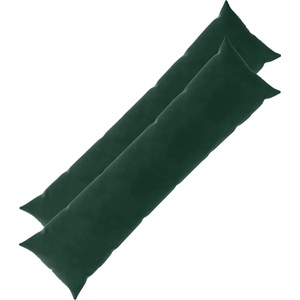 vidaXL Калъфка за възглавница 2 pcs HEERLEN Тъмнозелено 40 x 145 см (908830)