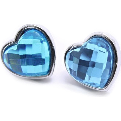 Exeed ocelové náušnice Modré Srdce Blue Heart 3674