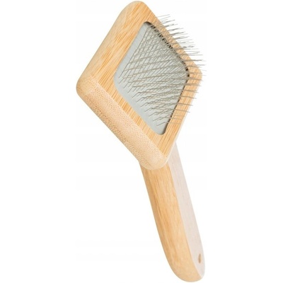 Trixie Jemná kefa tenké drôtené štetiny bambus 7 x 16 cm