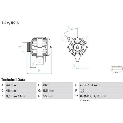 Generátor BOSCH 0 986 082 750