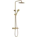 SAPHO Iconic - Душ система със смесител, диаметър 25 cm, 3 струи, злато мат AF139GB (AF139GB)