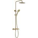 SAPHO Iconic - Душ система със смесител, диаметър 25 cm, 3 струи, злато мат AF139GB (AF139GB)
