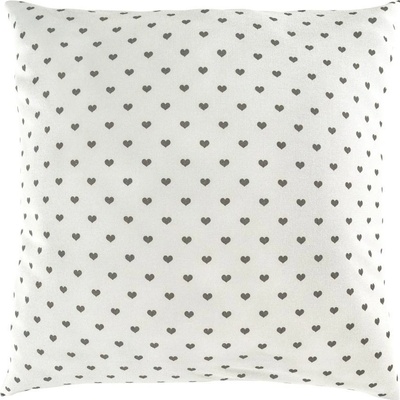 Kvalitex flanel SRDIEČKA sivá 40 x 40 cm