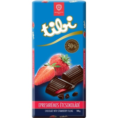 Tibi čokoláda horká čokoláda s jahodou 100 g