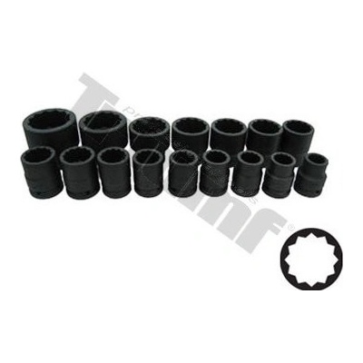 TRIUMF Sada kovaných hlavíc 12 - hranných, 3/4" vstup, 16 - dielna