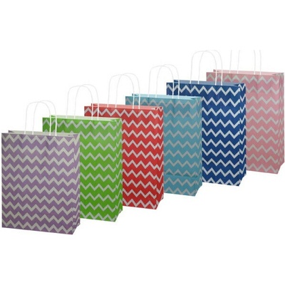 Taška MFP dárková L kraft 245x310x105 potisk mix