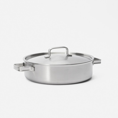 Servírovacia tegame panvica Lucca 4.0 Standard, ø 28 cm (4 l) - Nerezová beznitová panvica z viacvrstvovej nerezovej ocele s pokrievkou