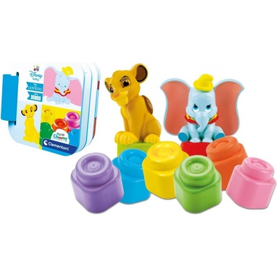 Clemmy baby Disney set s knížkou a kostičkami