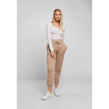 Urban Classics Дамско спортно долнище в бежов цвят Ladies High Waist PantsUB-TB4086-03257 - Бежов, размер 4XL