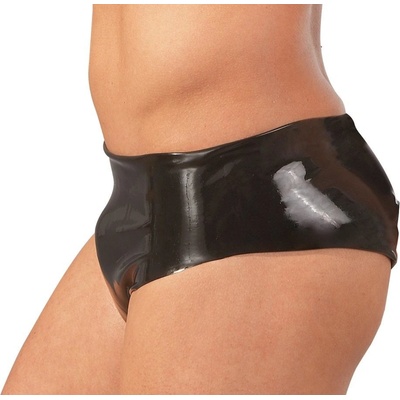 Pánske latexové slipy s análnym dildom