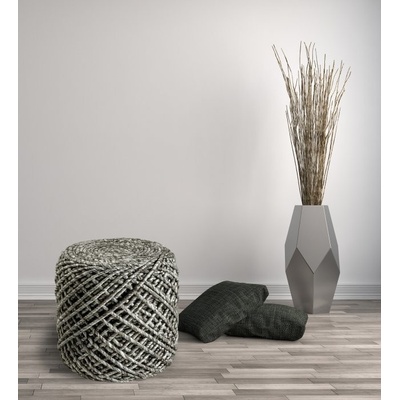 Pletený puf Pouf Royal 888 taupe Varianta: Pletený puf Pouf Royal 888 taupe