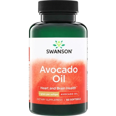 Swanson Avokádový Olej 1000 mg 60 kapslí