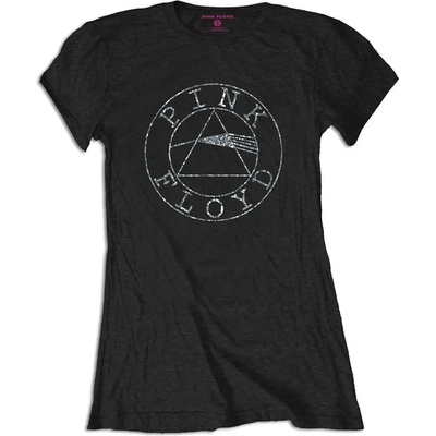 Pink Floyd Circle Logo Black 2XL Дамски Риза (PFTS91LB05)
