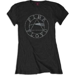 Pink Floyd Circle Logo Black 2XL Дамски Риза (PFTS91LB05)