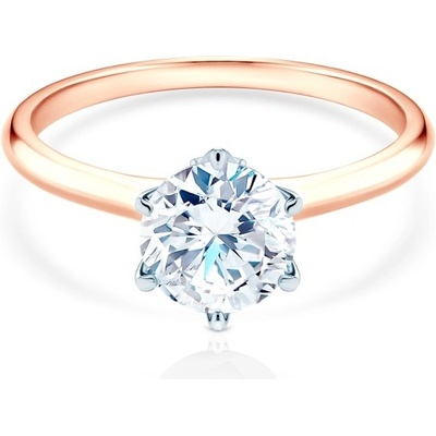 Savicki Zásnubný prsteň The Journey dvojfarebné zlato laboratórny diamant TJ R1 LAB RB