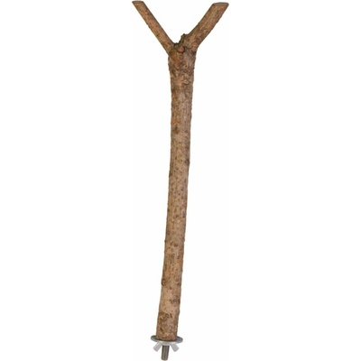 Trixie drevené bidýlko Y s kovovým úchytem 35 cm ø 18 mm