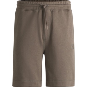 Boss Поларени къси панталони Boss Mens BOSS ORANGE Mid-Length Elasticated Drawstring Fleece Shorts - Open Beige 294