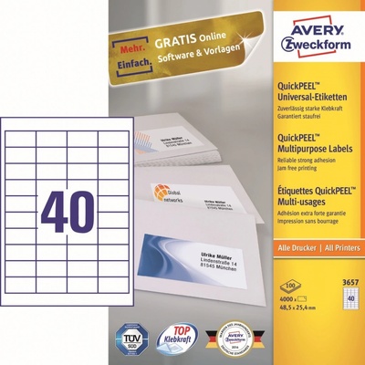 Avery Zweckform 100 listů A4 3657