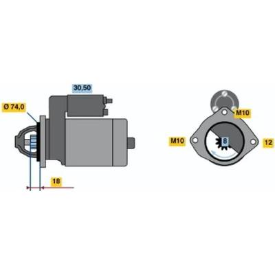 BOSCH STARTER 0 986 018 721